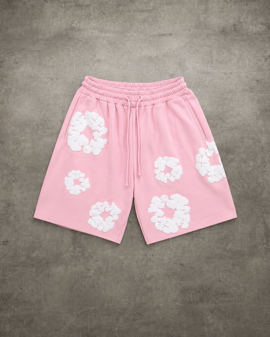 Rio Bloom Shorts – Pink / White